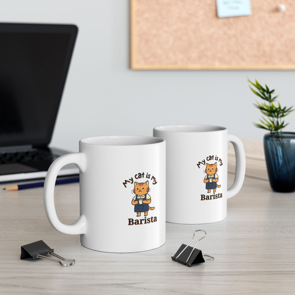 My Cat is My Barista Coffee Mug
