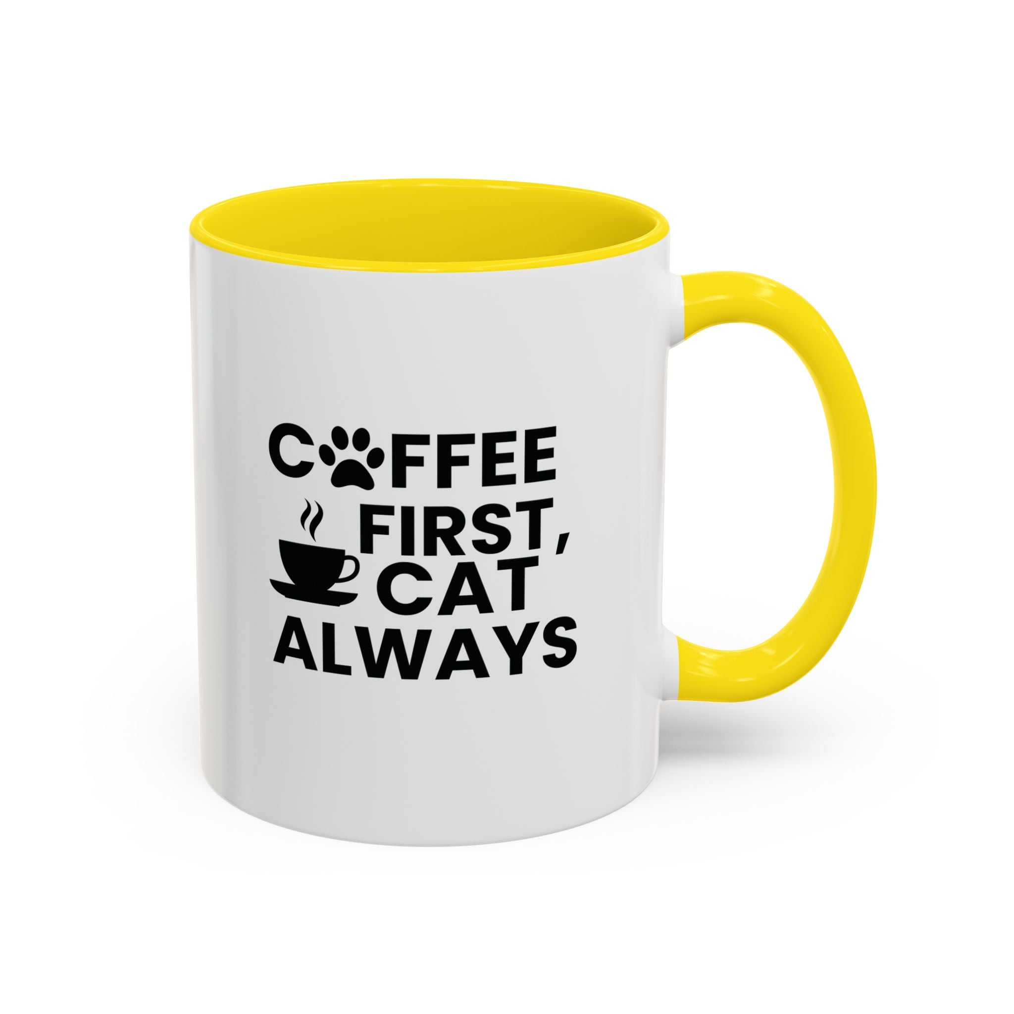 Coffee First, Cat Always Accent Mug (11/15oz)