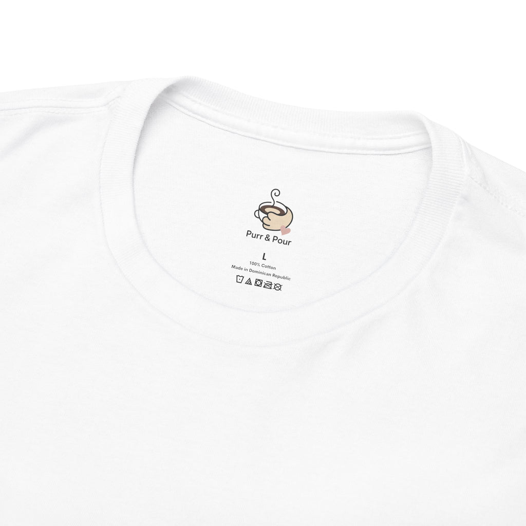 Purrfect Brew Coffee Shop Logo T-Shirt