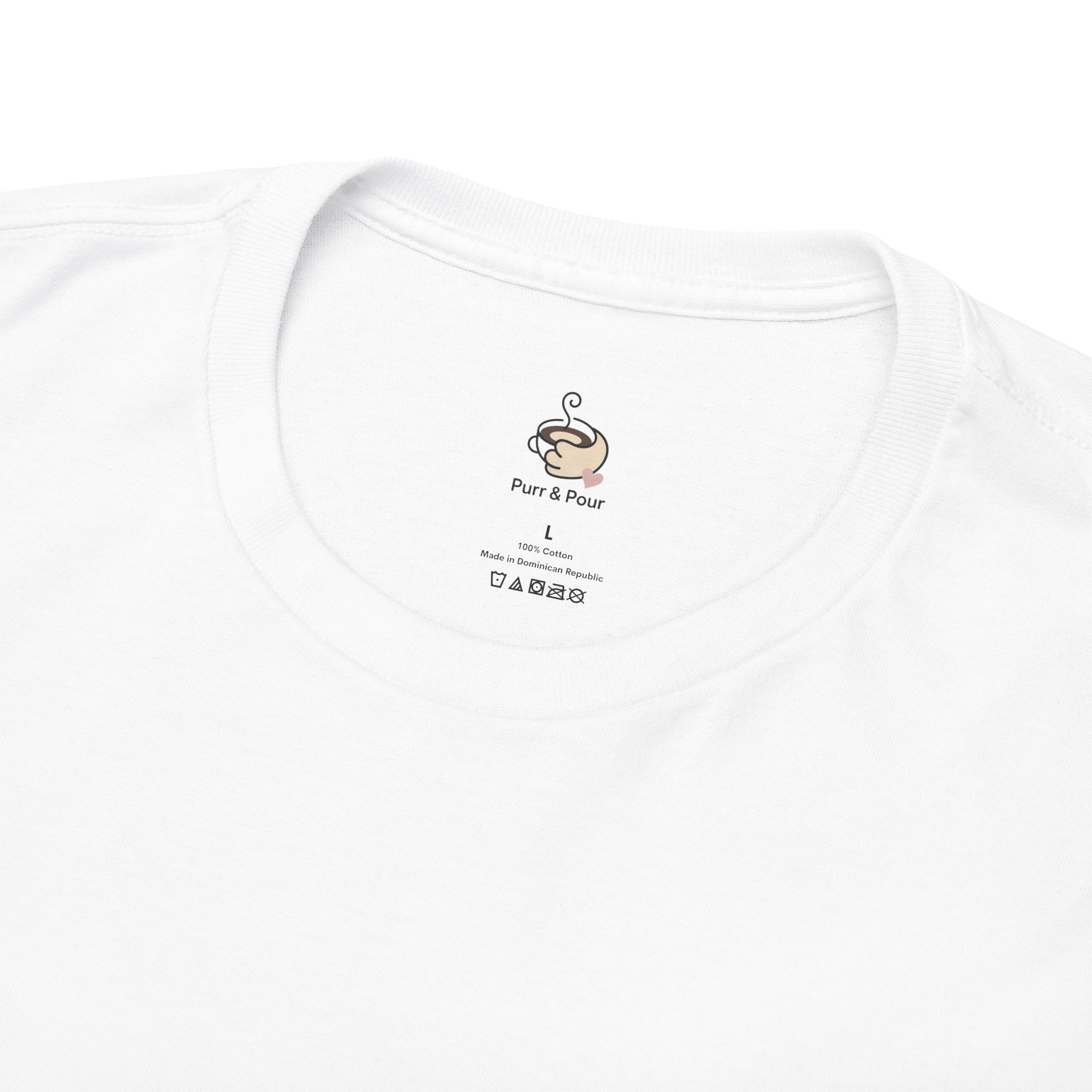 Purrfect Brew Coffee Shop Logo T-Shirt