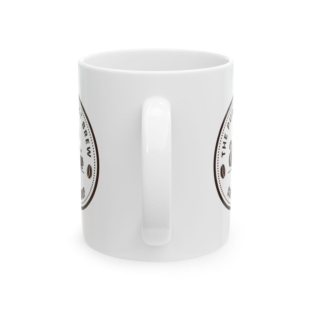 The Purrfect Brew Coffee Shop Ceramic Mug