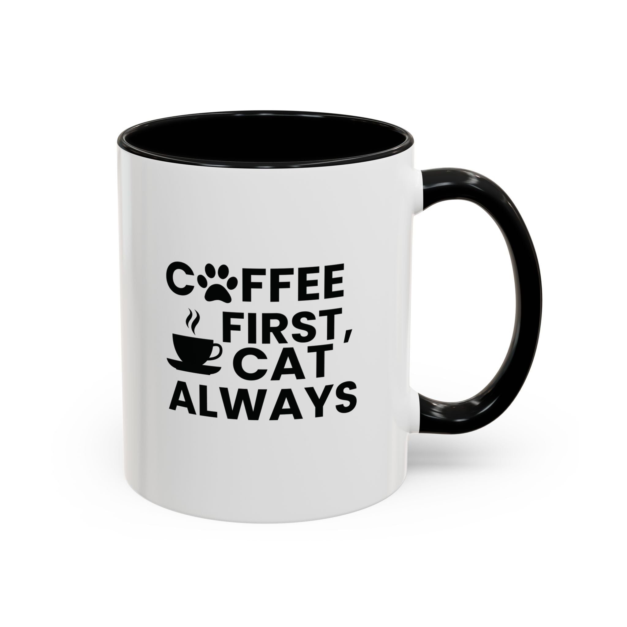 Coffee First, Cat Always Accent Mug (11/15oz)