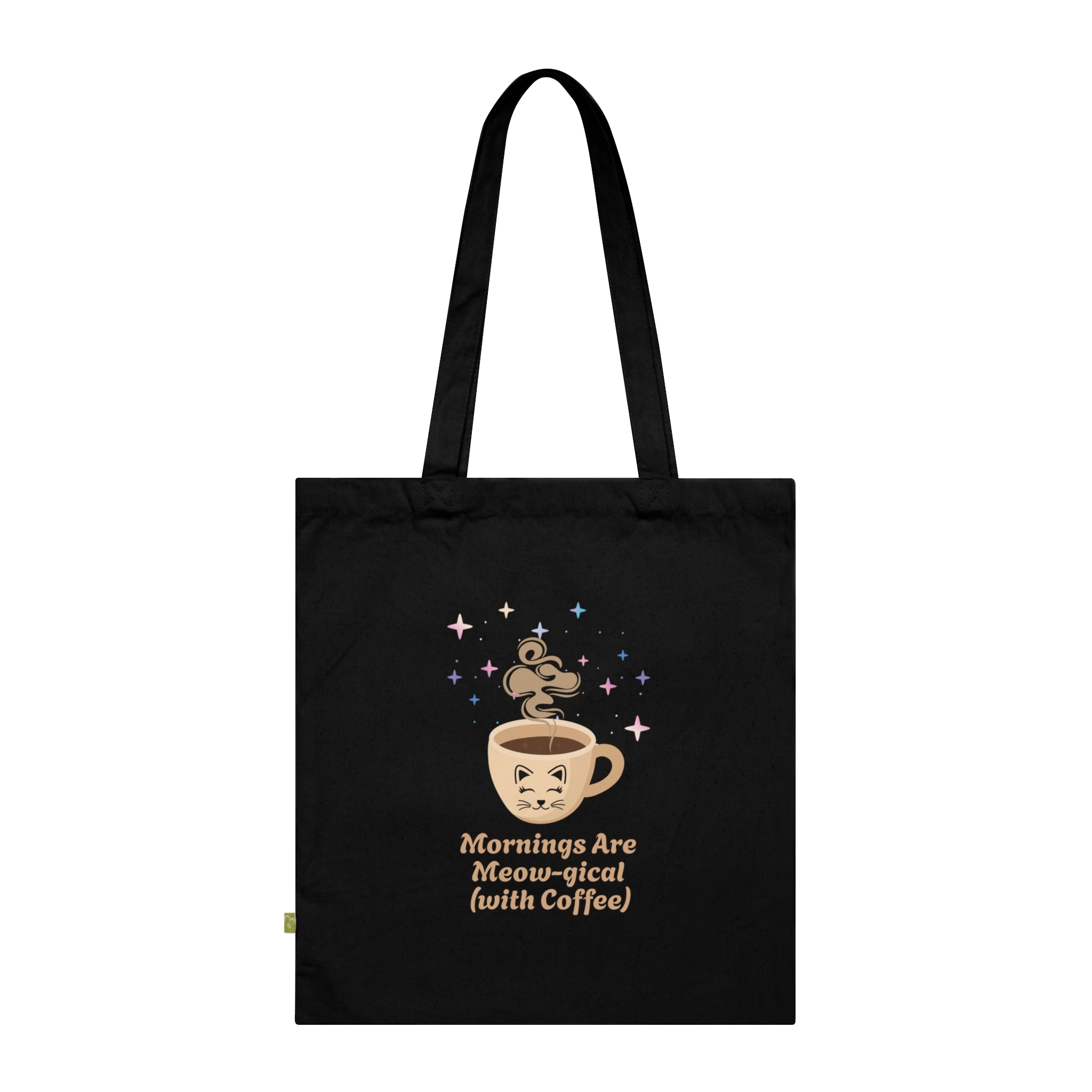 Mornings Are Meow-gical (With Coffee) Organic Tote Bag