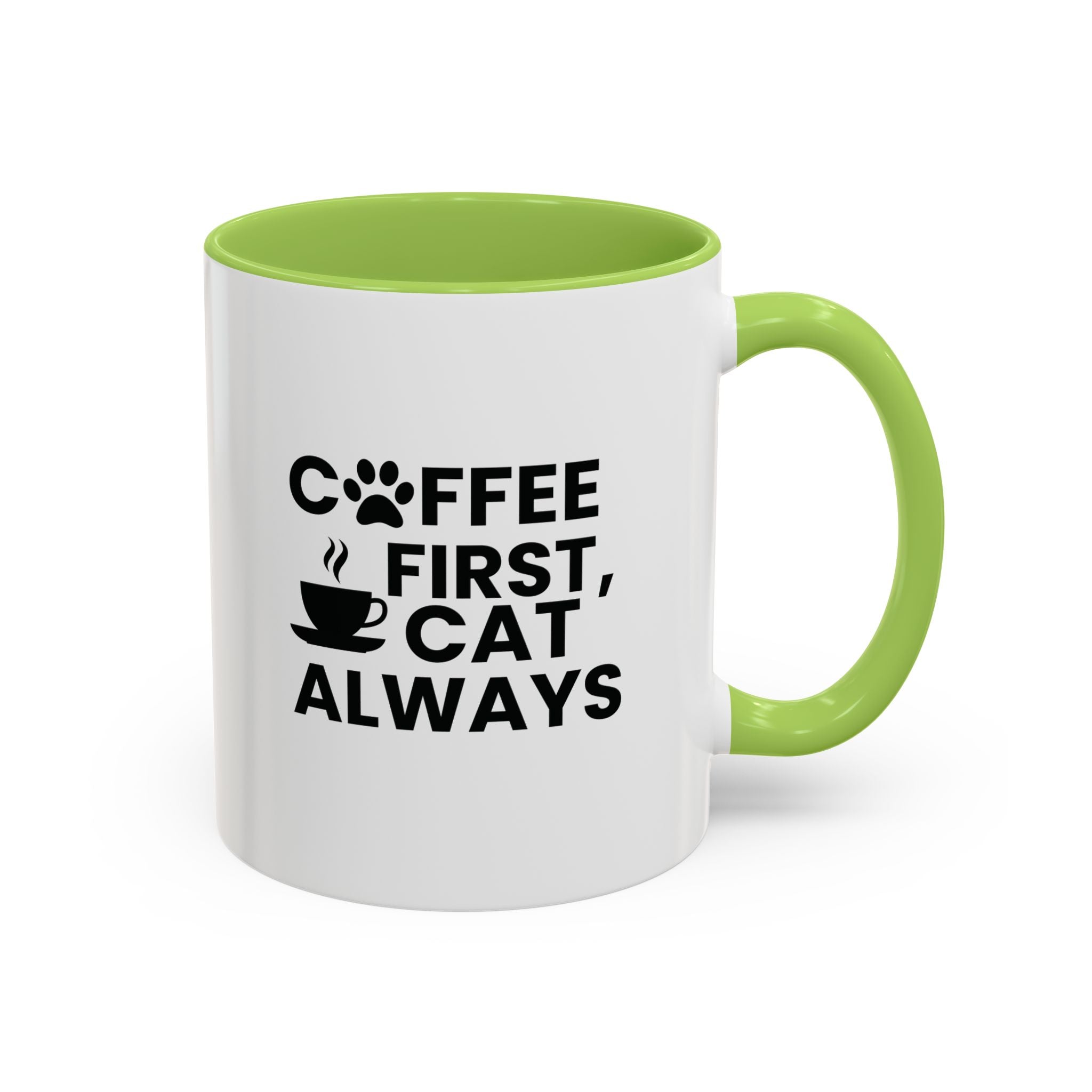 Coffee First, Cat Always Accent Mug (11/15oz)