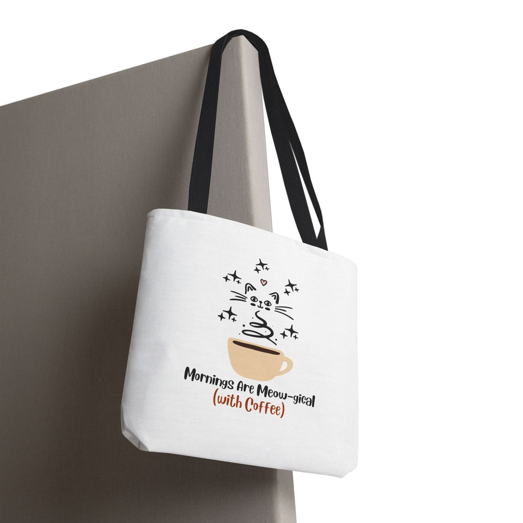 Mornings Are Meow-gical (With Coffee) Tote Bag