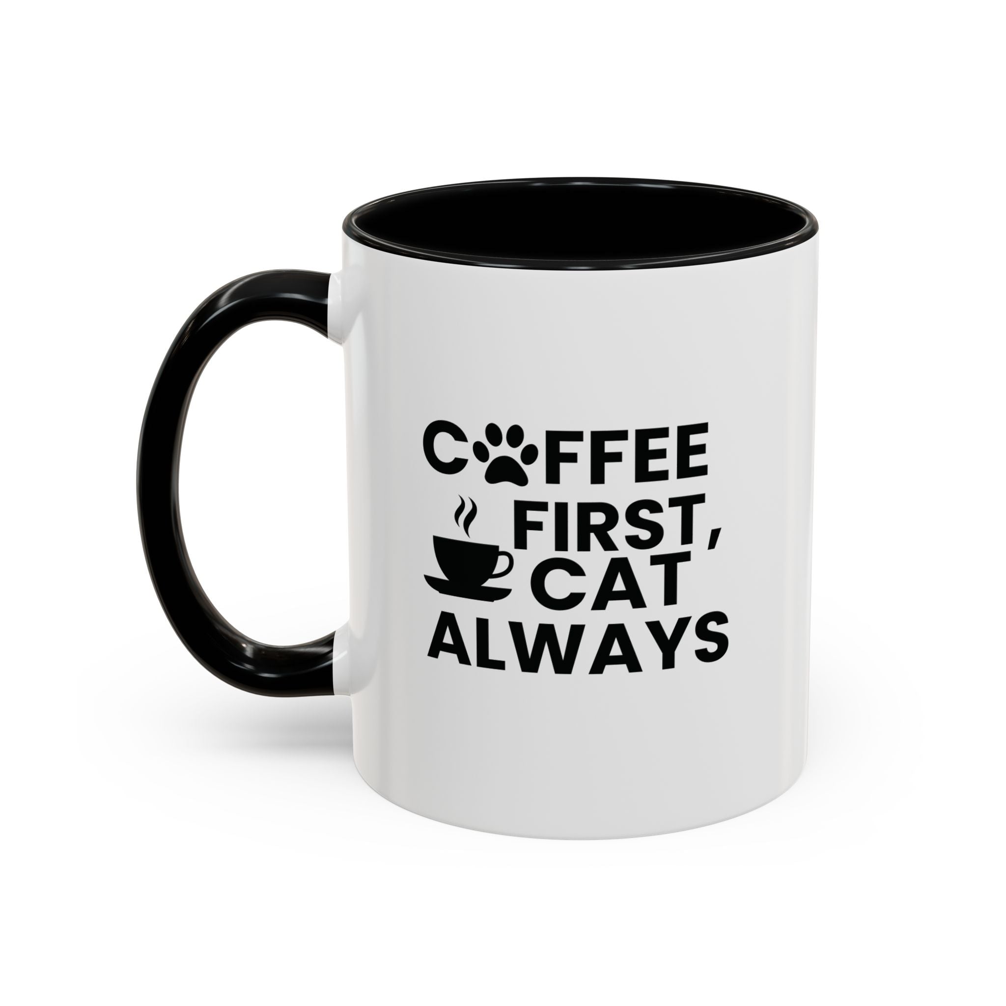 Coffee First, Cat Always Accent Mug (11/15oz)