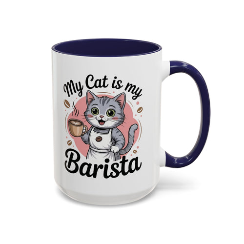 Cat Barista Coffee Mug | Funny Cat Lover Gift | Cute Pet Mug | Unique Tea Cup | Cozy Home Decor | Cat Mom Gift | Animal Lover Mug