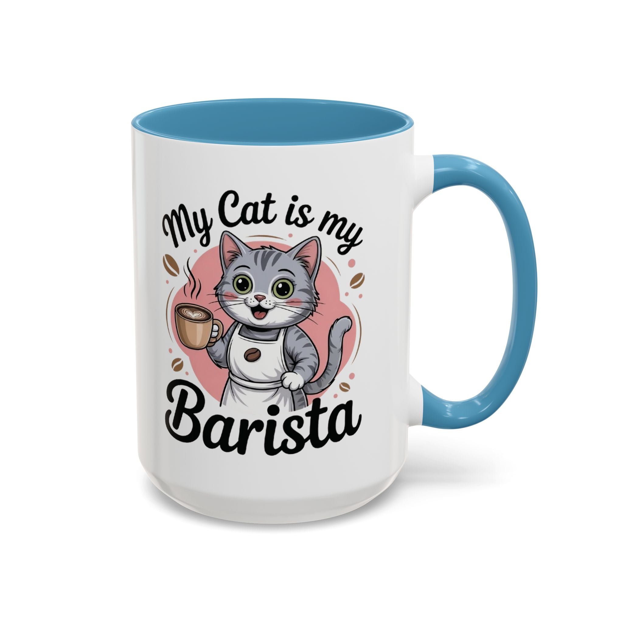 Cat Barista Coffee Mug | Funny Cat Lover Gift | Cute Pet Mug | Unique Tea Cup | Cozy Home Decor | Cat Mom Gift | Animal Lover Mug