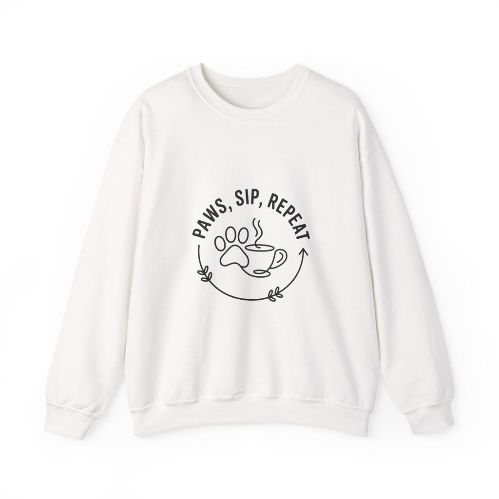 Paws, Sip, Repeat Crewneck Sweatshirt