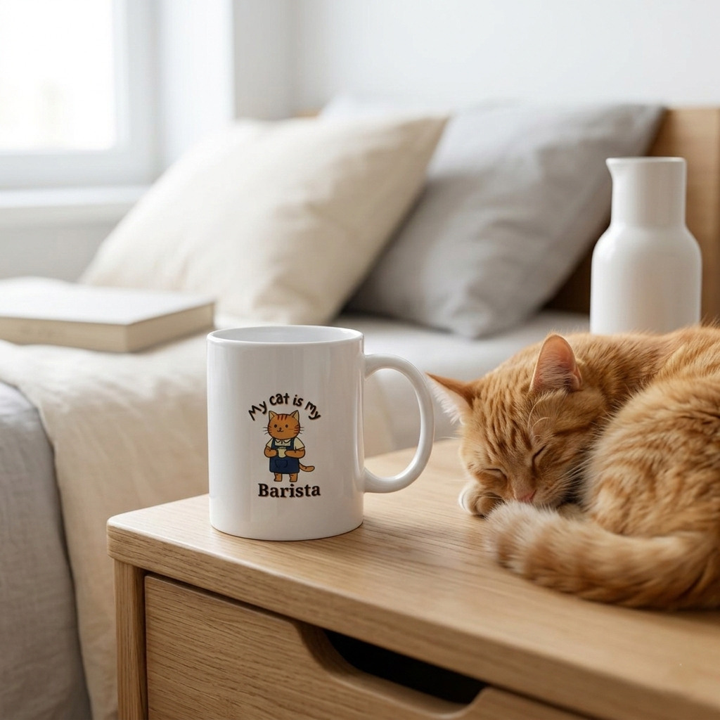 My Cat is My Barista Coffee Mug
