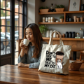 Don't Talk to Me, Talk to My Cat Canvas Tote Bag