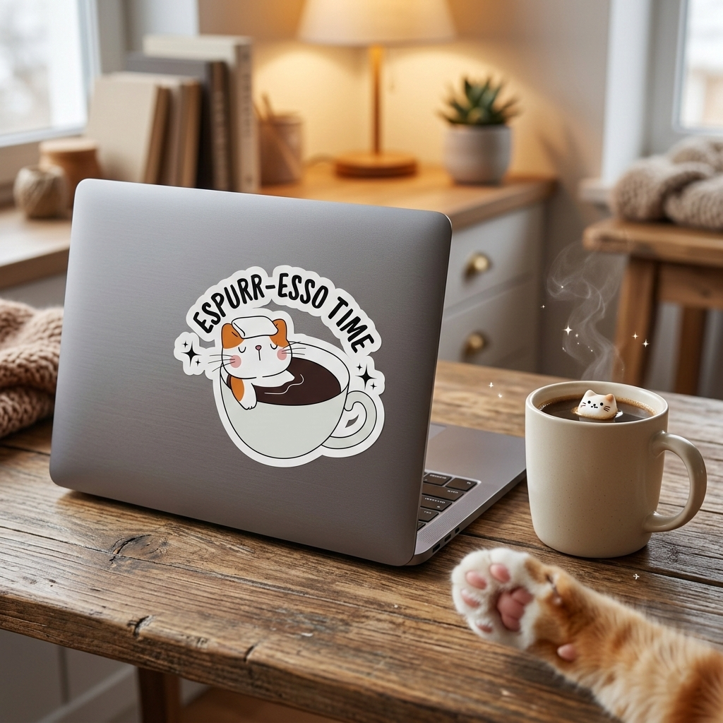 Espurr-esso Time Vinyl Sticker