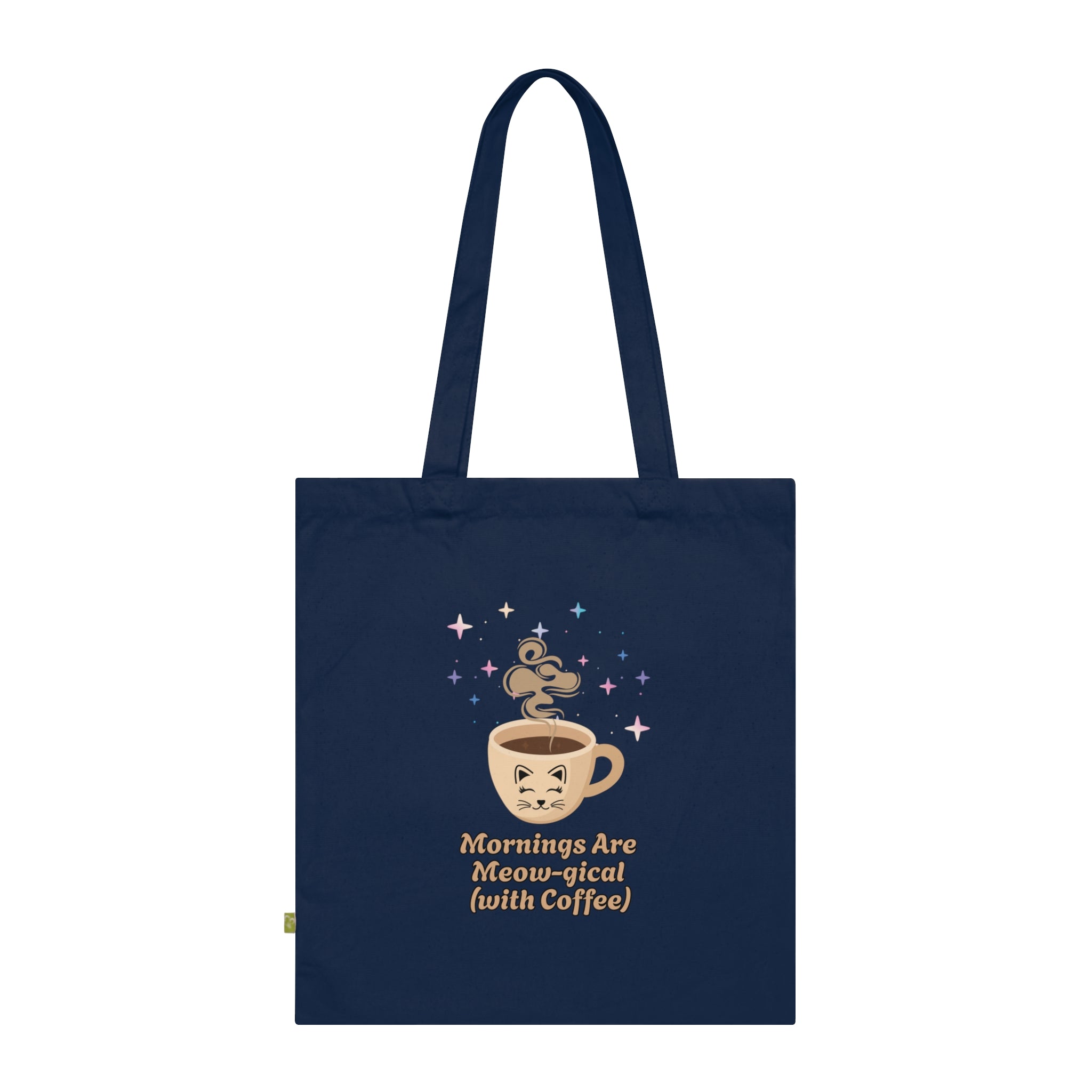 Mornings Are Meow-gical (With Coffee) Organic Tote Bag
