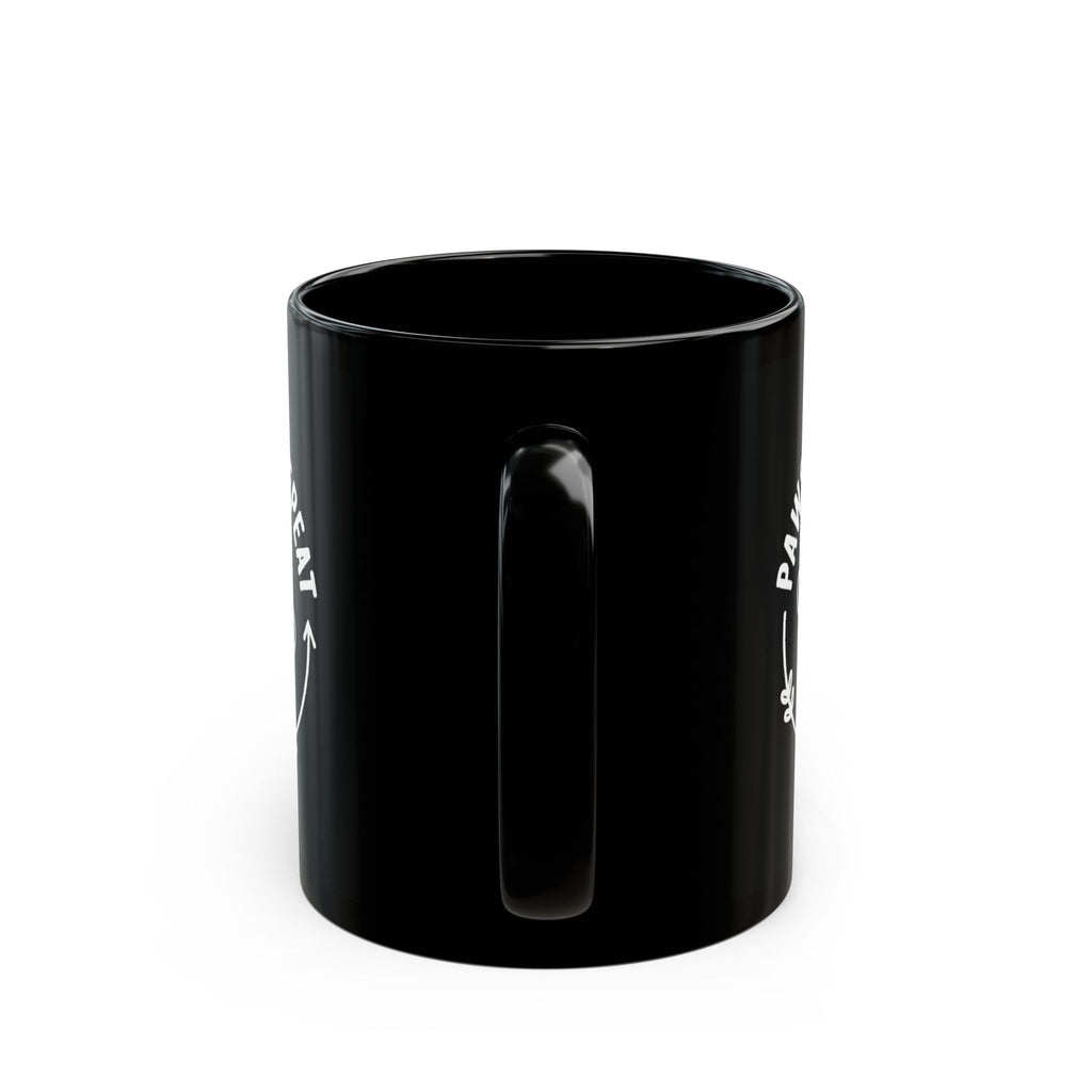 Paws Sip Repeat Mug (Black)