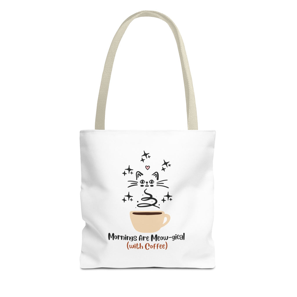Mornings Are Meow-gical (With Coffee) Tote Bag
