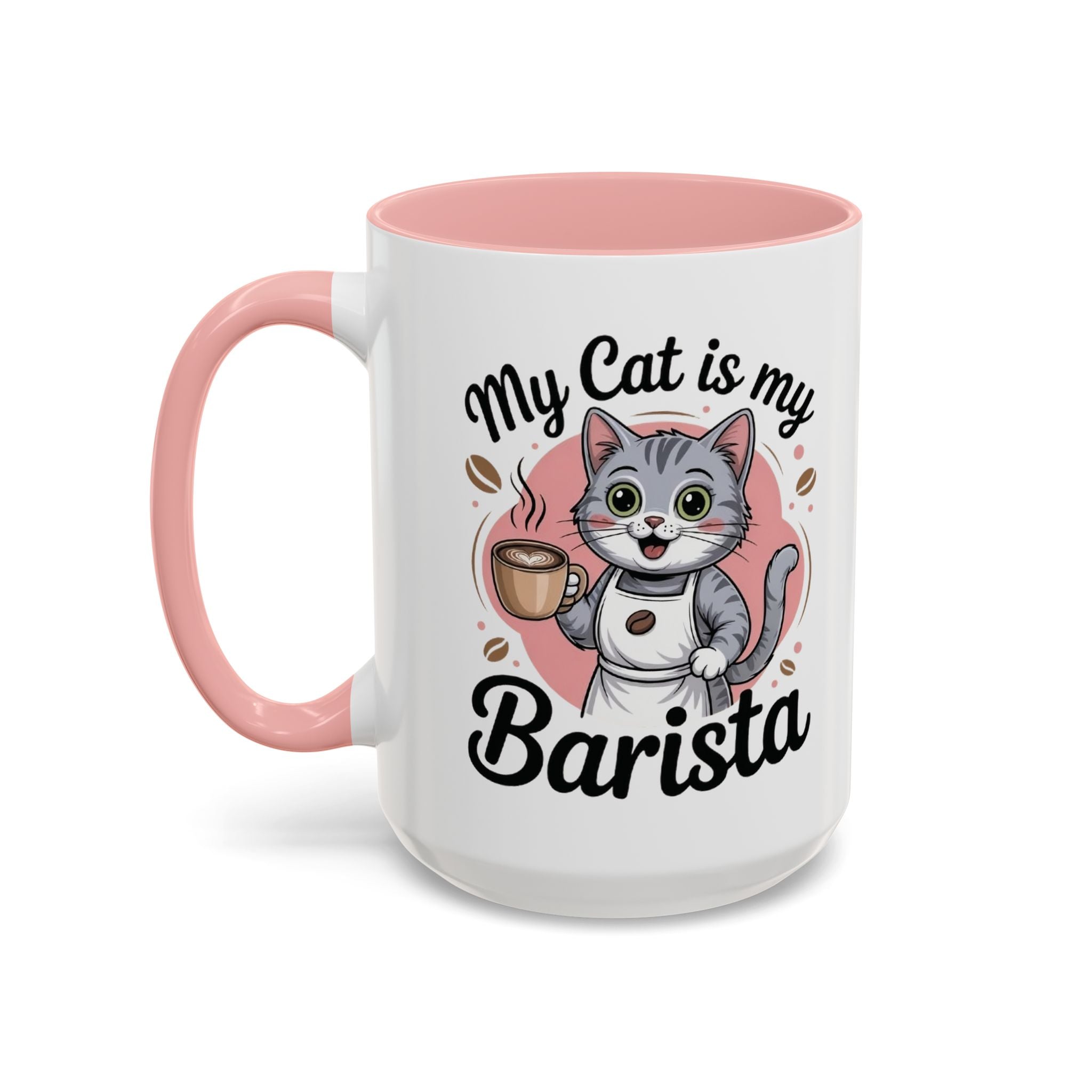 Cat Barista Coffee Mug | Funny Cat Lover Gift | Cute Pet Mug | Unique Tea Cup | Cozy Home Decor | Cat Mom Gift | Animal Lover Mug