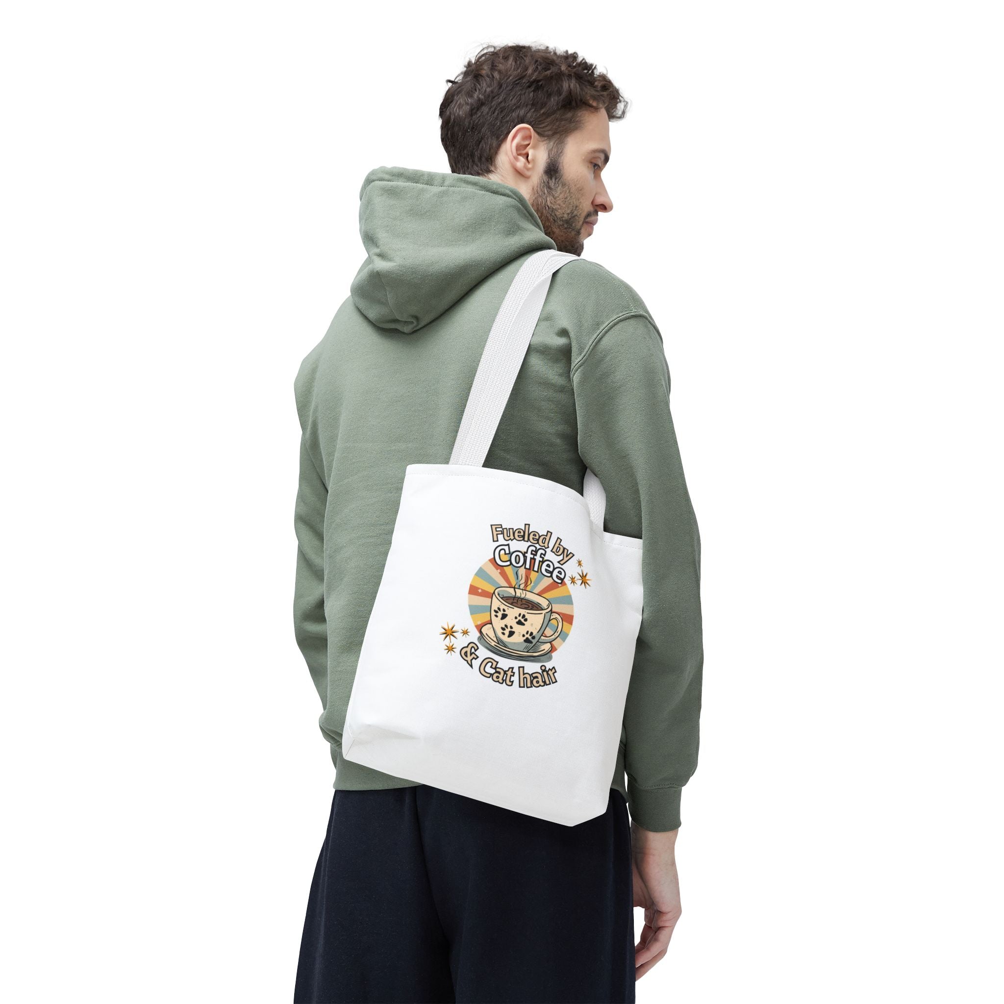 Fueled by Coffee and Cat Hair Eco-Friendly Tote Bag