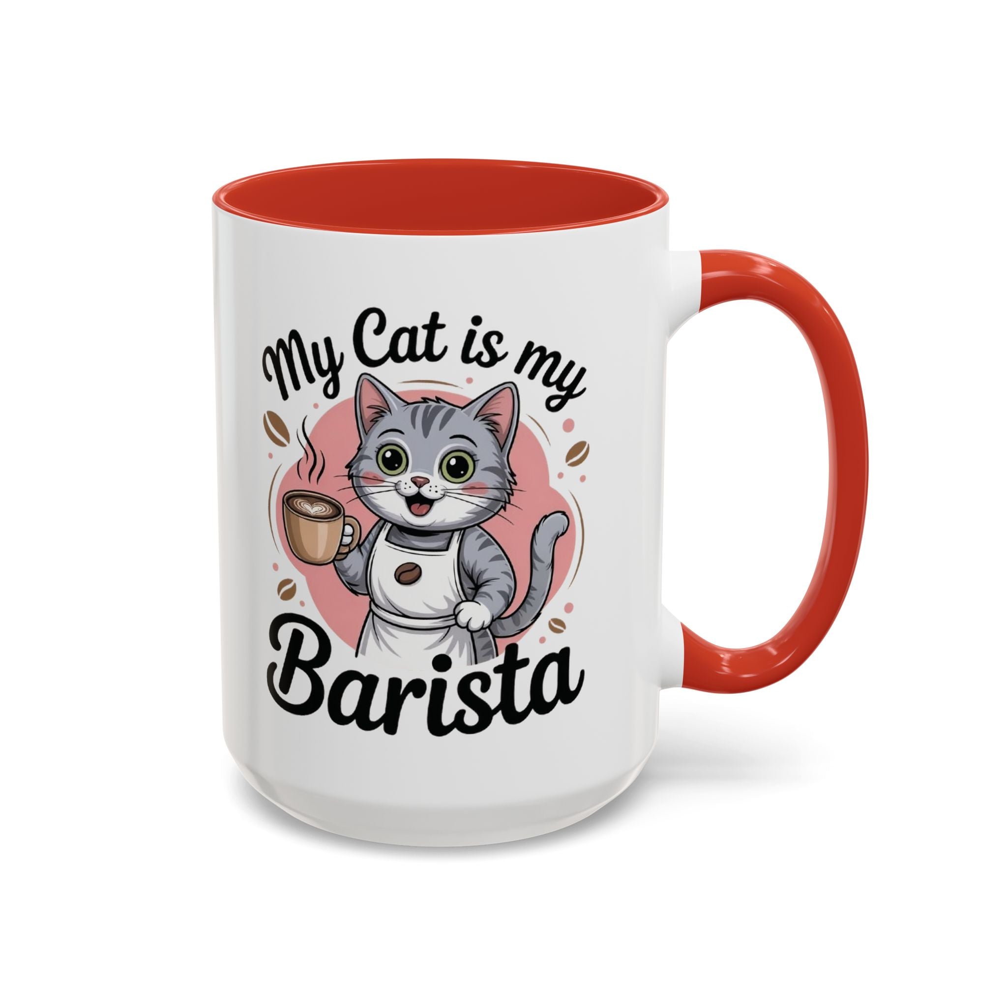 Cat Barista Coffee Mug | Funny Cat Lover Gift | Cute Pet Mug | Unique Tea Cup | Cozy Home Decor | Cat Mom Gift | Animal Lover Mug