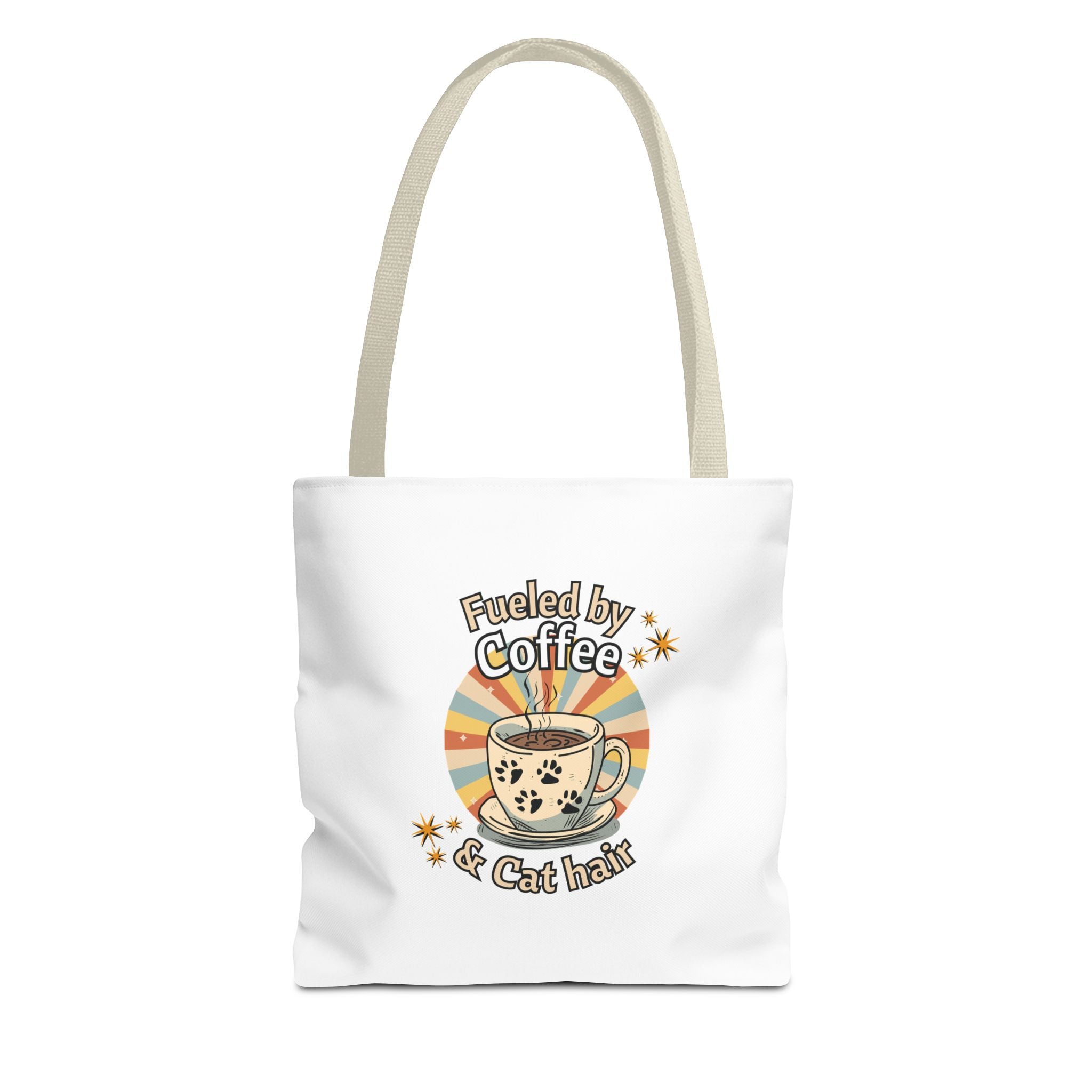 Fueled by Coffee and Cat Hair Eco-Friendly Tote Bag