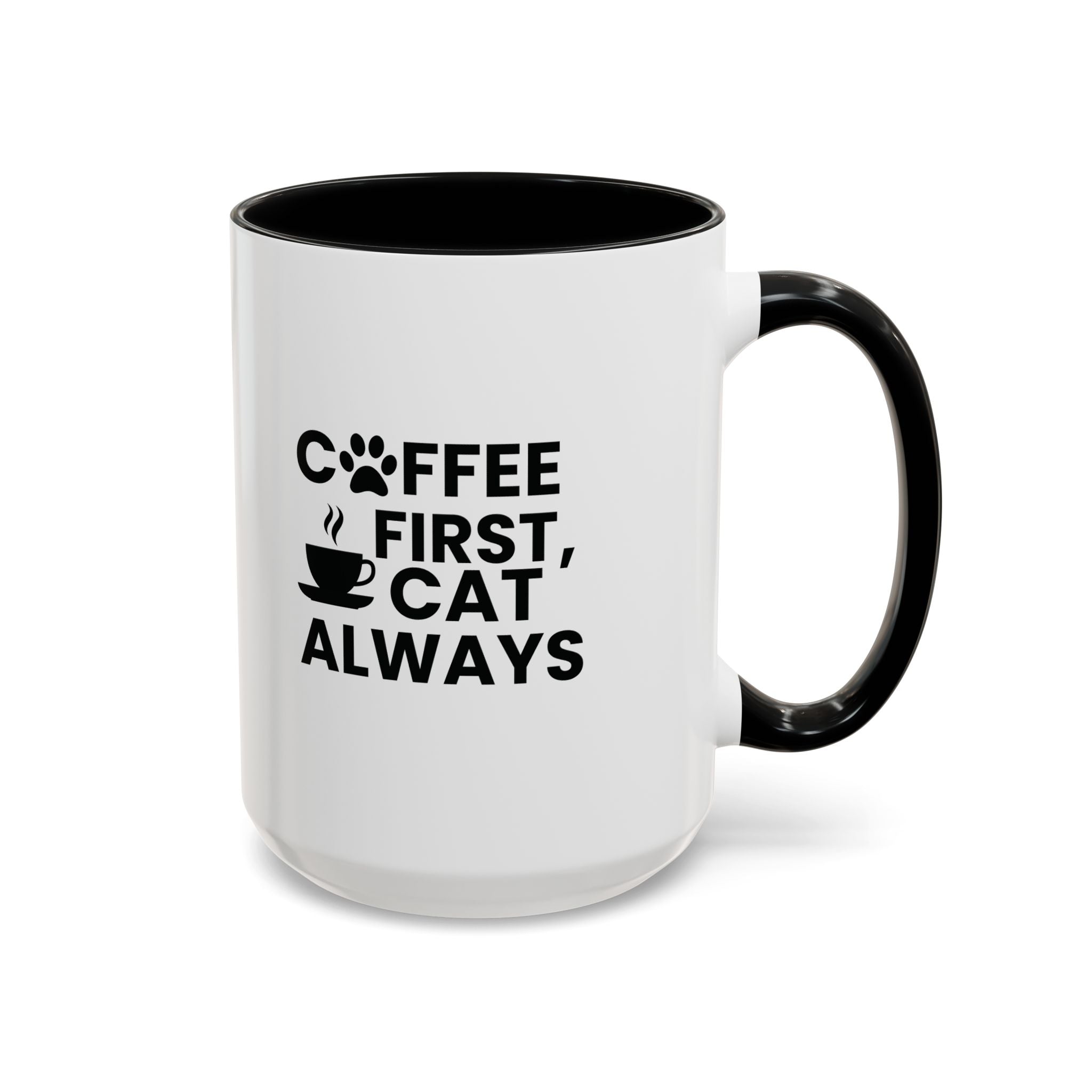 Coffee First, Cat Always Accent Mug (11/15oz)