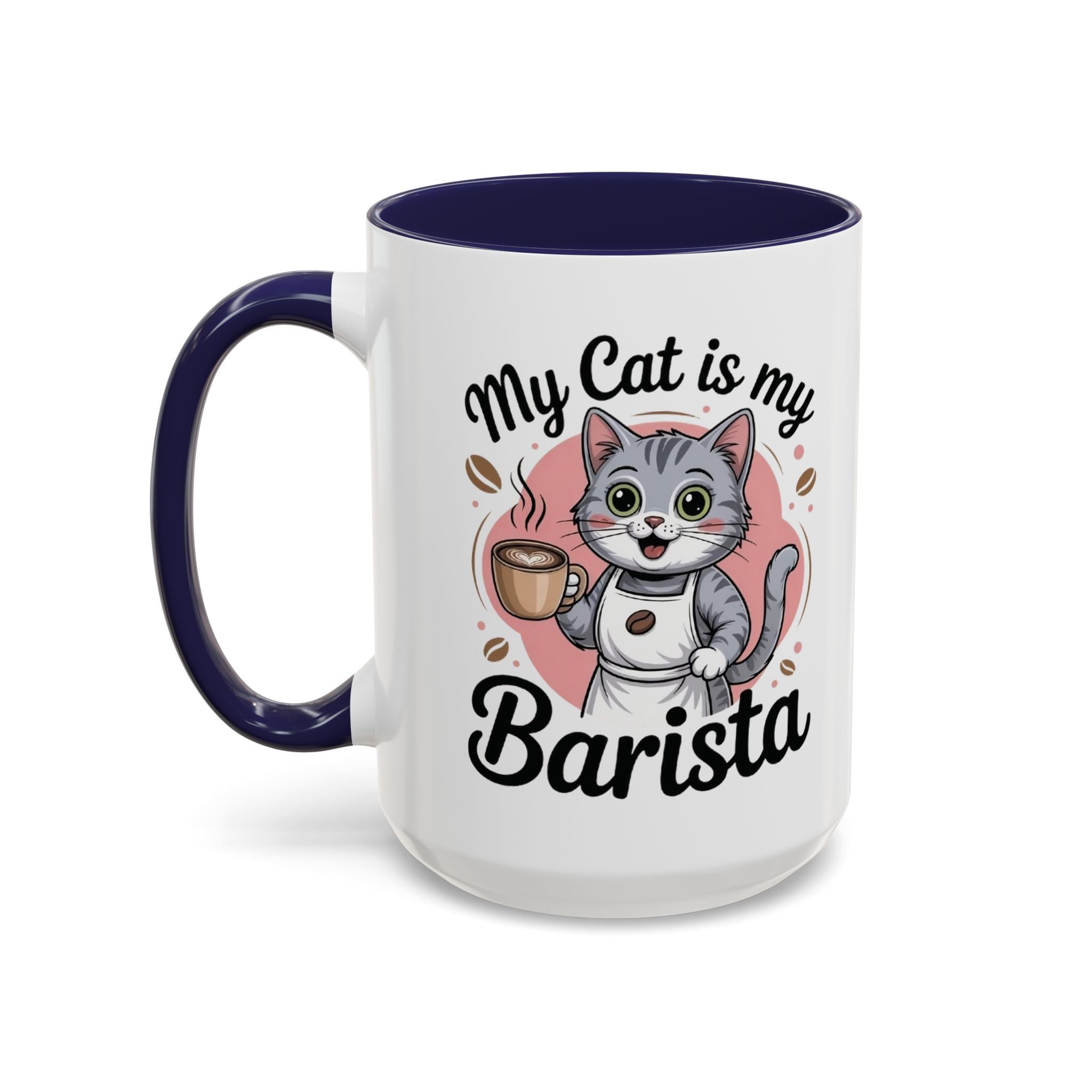 Cat Barista Coffee Mug | Funny Cat Lover Gift | Cute Pet Mug | Unique Tea Cup | Cozy Home Decor | Cat Mom Gift | Animal Lover Mug
