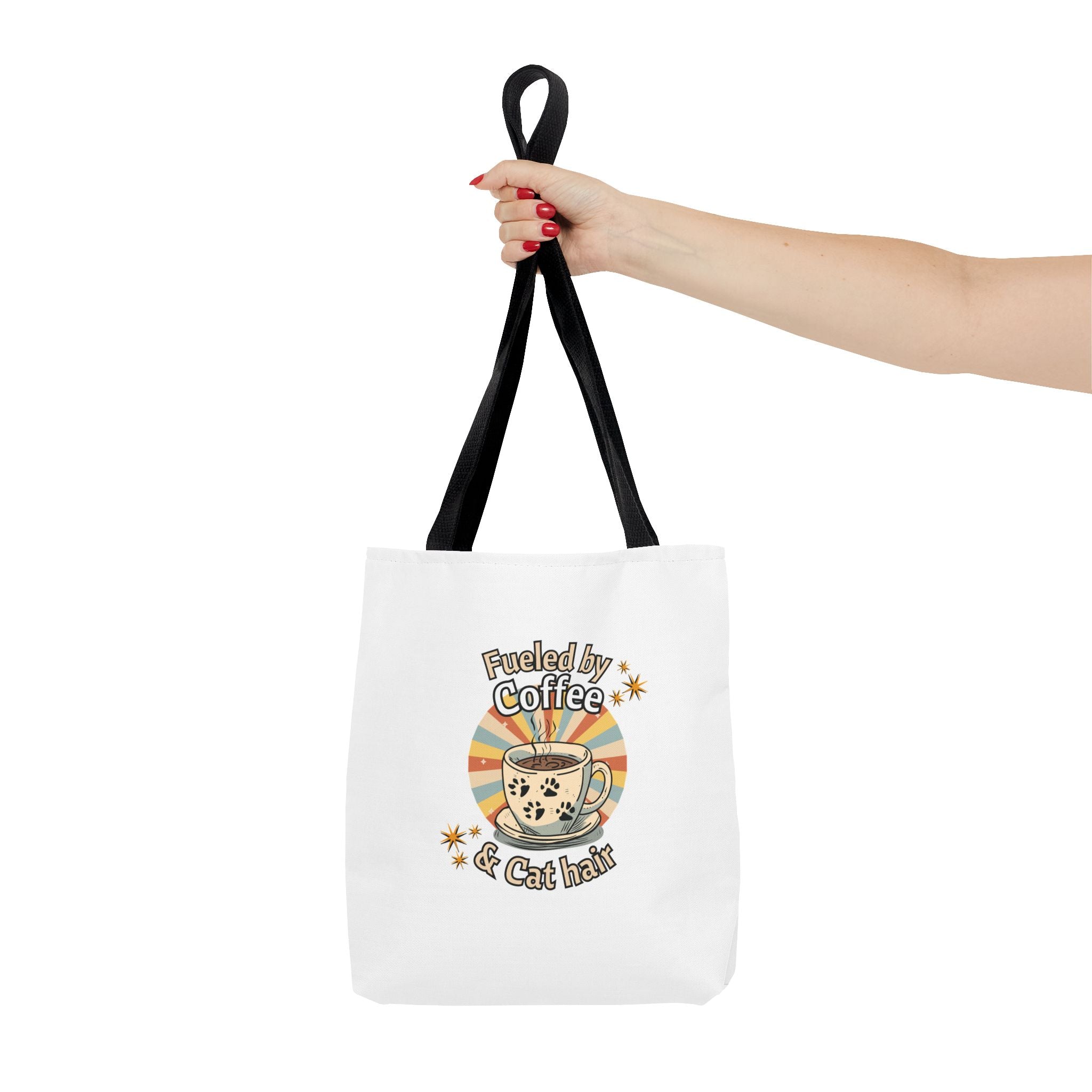 Fueled by Coffee and Cat Hair Eco-Friendly Tote Bag